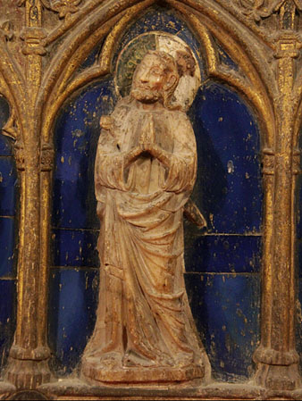 Representaci&oacute; dels Quatre Sants m&agrave;rtirs a la urna-reliquiari de la Catedral