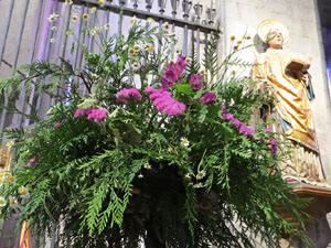 Temps de Flors 2026. Bas&iacute;lica de Sant Feliu (interior)