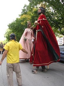 Trobada de gegants: la cercavila