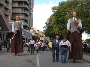 Trobada de gegants: la cercavila