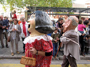 Trobada de gegants: la cercavila