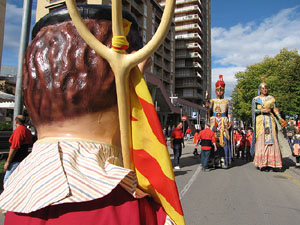 Trobada de gegants: la cercavila