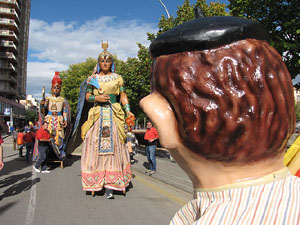 Trobada de gegants: la cercavila