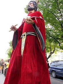Trobada de gegants: la cercavila