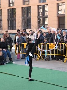 Gimn&agrave;stica r&iacute;tmica. Pla&ccedil;a de la Constituci&oacute;