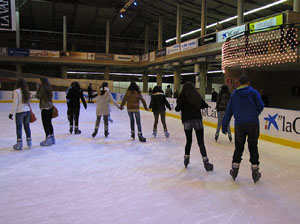 Pista de gel a Fira de Girona