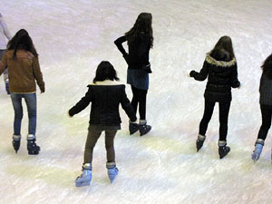 Pista de gel a Fira de Girona