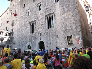 Ambient a Girona i preparaci&oacute; de la Via Catalana