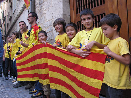 La Diada. Ambient a Girona i preparaci&oacute; de la Via Catalana