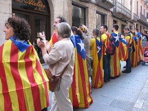 Ambient a Girona i preparaci&oacute; de la Via Catalana