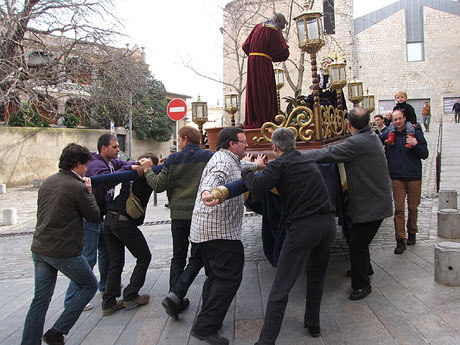 La baixada dels Passos des de l'esgl&eacute;sia dels Dolors