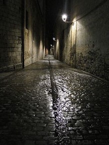 El Barri Vell de Nit. Pujada del rei Mart&iacute;