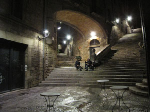 El Barri Vell de Nit. La pujada de Sant Mart&iacute;