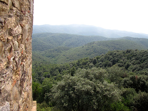 Mass&iacute;s de les Gavarres des de la torre del tel&egrave;graf