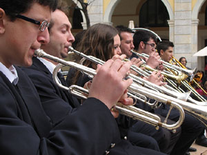 Concert de la banda La Lira a la pla&ccedil;a de la Independ&egrave;ncia