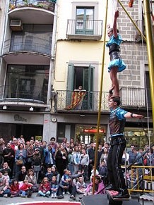 Espectacle de circ a c&agrave;rrec de CIRCO LOS