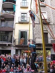 Espectacle de circ a c&agrave;rrec de CIRCO LOS