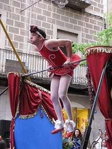 Espectacle de circ a c&agrave;rrec de CIRCO LOS