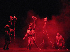 Espectacle Popol Vuh, soplo de vida. Cia. del Centro Cultural Jalil Gibran de Puebla (M&egrave;xic)
