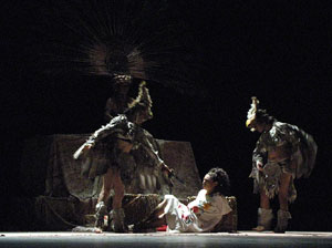 Espectacle Popol Vuh, soplo de vida. Cia. del Centro Cultural Jalil Gibran de Puebla (M&egrave;xic)