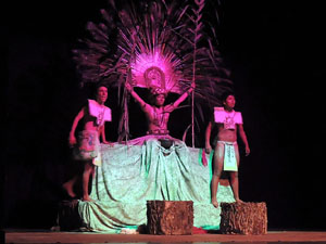 Espectacle Popol Vuh, soplo de vida. Cia. del Centro Cultural Jalil Gibran de Puebla (M&egrave;xic)