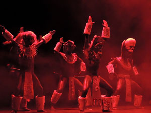 Espectacle Popol Vuh, soplo de vida. Cia. del Centro Cultural Jalil Gibran de Puebla (M&egrave;xic)