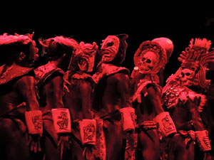 Espectacle Popol Vuh, soplo de vida. Cia. del Centro Cultural Jalil Gibran de Puebla (M&egrave;xic)