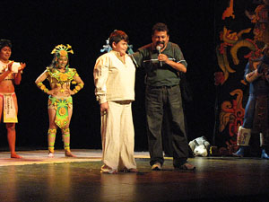 Espectacle Popol Vuh, soplo de vida. Cia. del Centro Cultural Jalil Gibran de Puebla (M&egrave;xic)