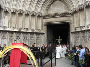Diumenge de Rams. Benedicci&oacute; de les palmes