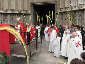 Diumenge de Rams. Benedicci&oacute; de les palmes