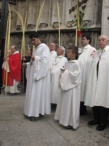 Diumenge de Rams. Benedicci&oacute; de les palmes