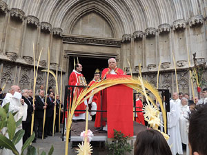 Diumenge de Rams. Benedicci&oacute; de les palmes