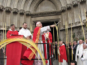 Diumenge de Rams. Benedicci&oacute; de les palmes