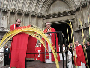 Diumenge de Rams. Benedicci&oacute; de les palmes