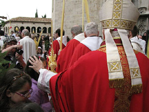 Diumenge de Rams. Benedicci&oacute; de les palmes