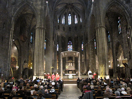 Diumenge de Rams. Missa de Rams a la Catedral
