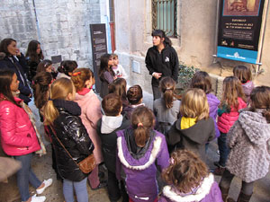 Taller de mosaic rom&agrave; al Museu d'Hist&ograve;ria de la Ciutat