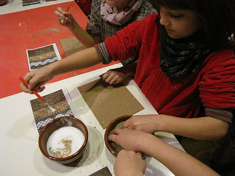 Taller de mosaic rom&agrave; al Museu d'Hist&ograve;ria de la Ciutat