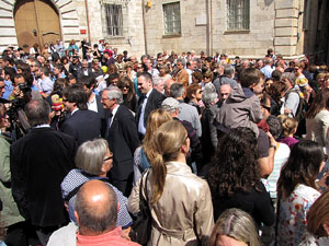 Inauguraci&oacute; a la pla&ccedil;a de la Catedral