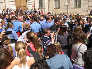 Inauguraci&oacute; a la pla&ccedil;a de la Catedral