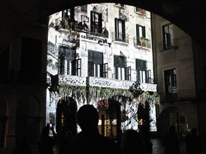 Mapping a la pla&ccedil;a del Vi