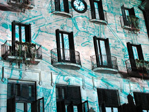 Mapping a la pla&ccedil;a del Vi