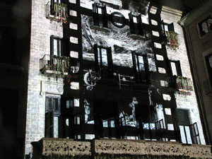 Mapping a la pla&ccedil;a del Vi