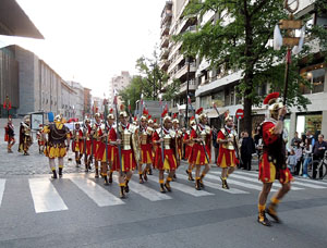 75&egrave; aniversari Associaci&oacute; de Jes&uacute;s Crucificat - Manaies de Girona. Recollida del Pen&oacute;