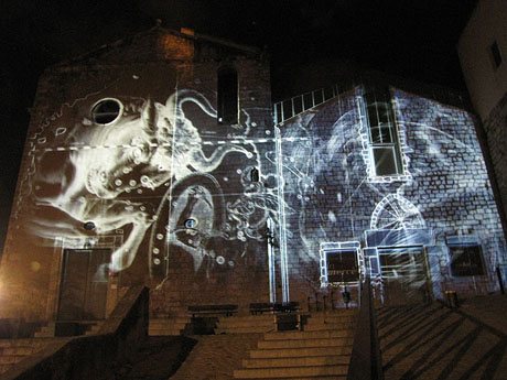 MOT Festival de Literatura. Mapping. Animals fant&agrave;stics del Beatus de Girona a la fa&ccedil;ana de la Merc&egrave;