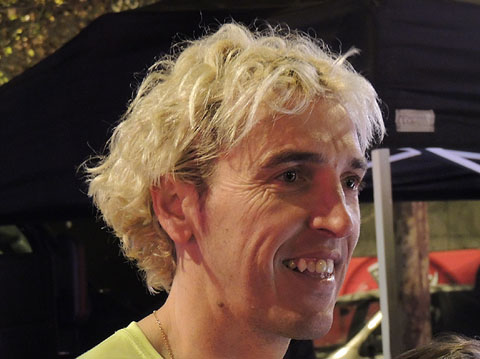 L'atleta Josep Llu&iacute;s Blanco, vencedor de la cursa, qui va creuar la l&iacute;nia de meta amb un temps de 14 minuts i 38 segons