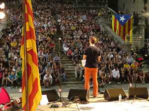 Diada Nacional 2014. Concert a les escales de la Catedral