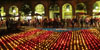 L'encesa d'espelmes a la pla&ccedil;a de la Independ&egrave;ncia