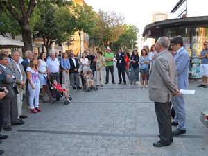 Diada Nacional 2014. Ofrena floral a Carles Rahola