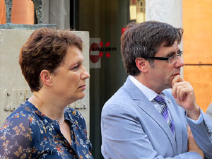 Diada Nacional 2014. Ofrena floral a Carles Rahola